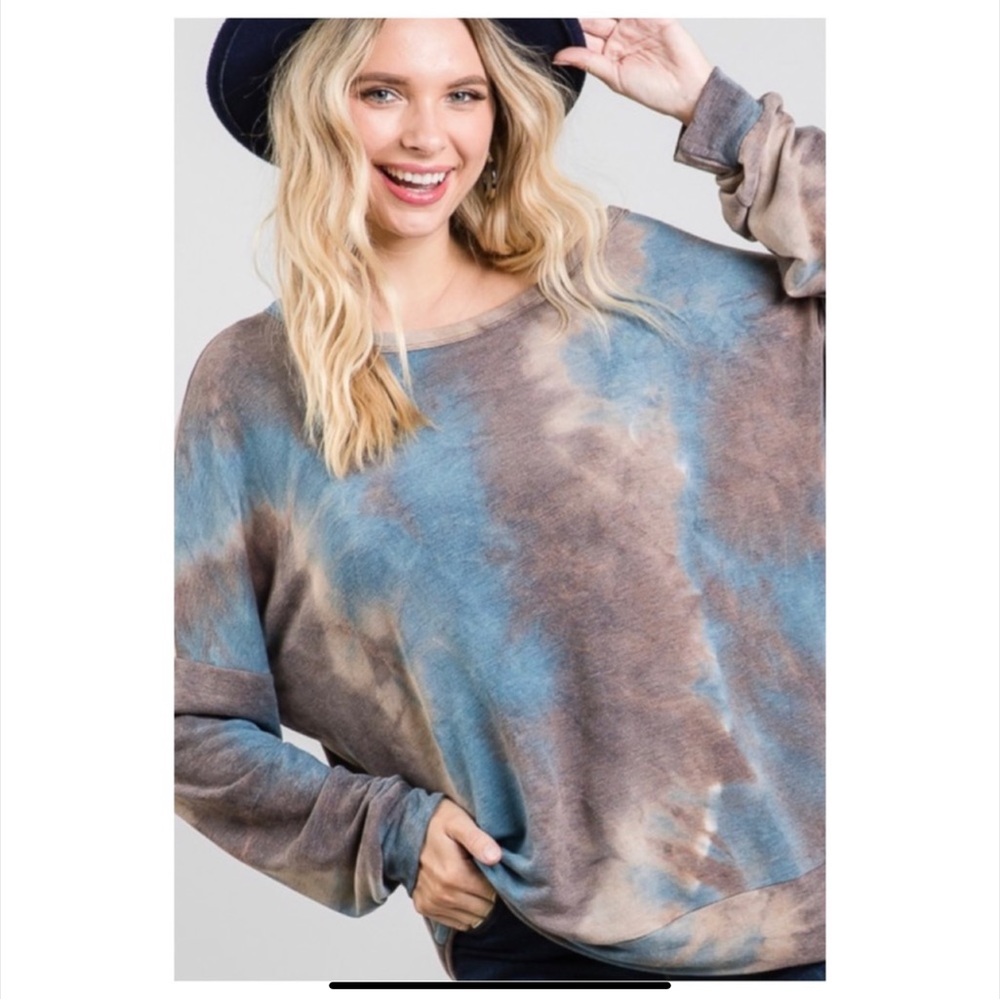 TIE-DYE OVERSIZED SWEAT TEE